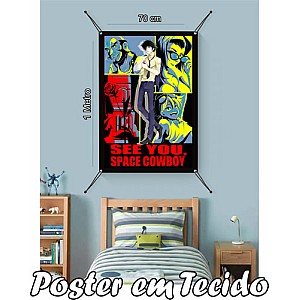 Bandeira Decorativa Cowboy Bebop.Mod1